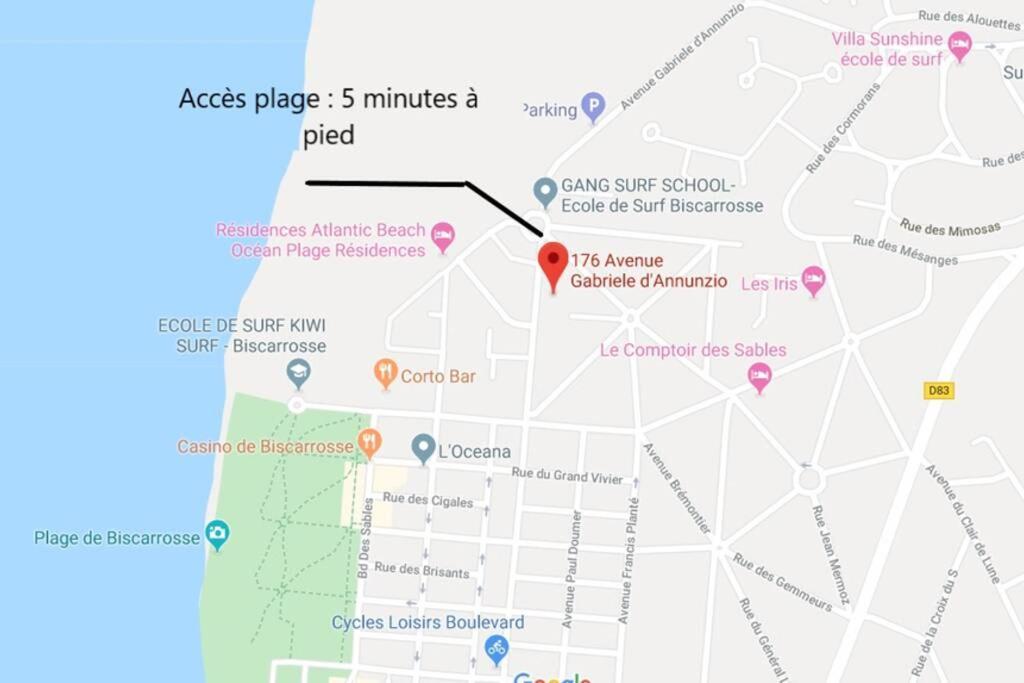 Maison 4 A 5 Personnes Au Pied Des Plages Biscarrosse Bagian luar foto